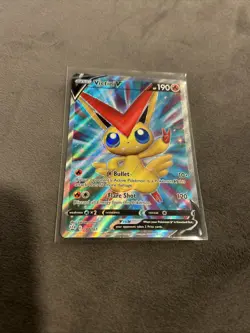 Pokemon Victini V (Full Art) 144/163 Swsh05: Battle Styles Holo - Image 1