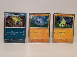 Pokemon TCG: Tyranitar 135/193 Cosmos Holo + Pupitar & Larvitar - NM - Image 1