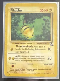 1999 Pokemon #27 Pikachu Black Star Promo Regular - Image 1