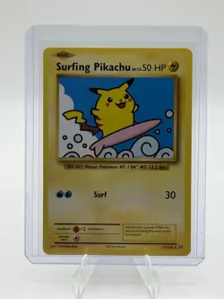 Pokemon TCG Surfing Pikachu Evolutions 111/108 Secret Rare Regular 50 HP Surf - Image 1