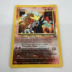 Pokemon TCG Entei Black Star Promo Holo Card #34 2001 MP/LP - Image 1