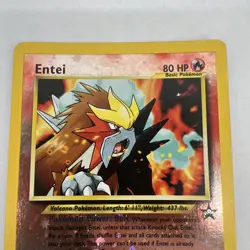 Pokemon TCG Entei Black Star Promo Holo Card #34 2001 MP/LP - Image 2