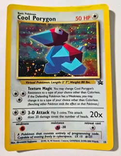 Pokemon TCG Card - Cool Porygon Promo Black Star #15 - Image 1