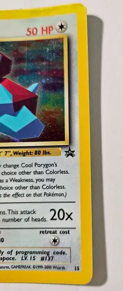 Pokemon TCG Card - Cool Porygon Promo Black Star #15 - Image 3