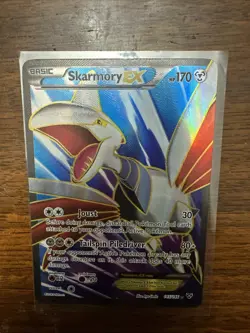 Pokemon TCG Skarmory-EX XY Holo Full Art Ultra Rare Card 145/146 LP Condition - Image 1