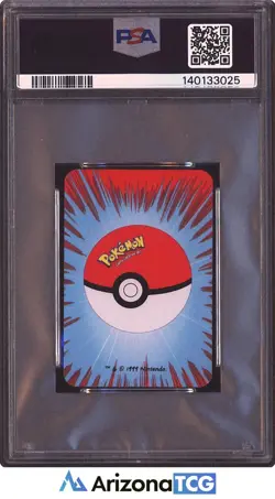Pokemon 1999 Ivysaur Red 10 Of Clubs Bicycle Pkmn Mini Playing Card PSA 8 - Image 2