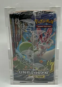 Pokemon TCG Sun & Moon Unbroken Bonds Booster Box SEALED w/Acrylic Case - Image 3