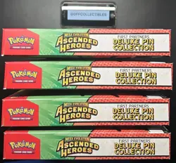 Pokemon Ascended Heroes First Partner Deluxe Pin Collection x1 - New & Sealed - Image 3