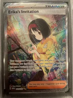 Erika's Invitation - Pokemon TCG 151 MEW Special Illus. Rare SIR 203/165 PSA 10! - Image 3