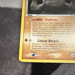 Pokemon Ditto (Geodude) 62/113 EX Delta Species Basic Common Regular 60 HP - Image 5