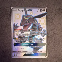 Pokemon Rayquaza GX Full Art Holo Card 177a/168 Dragon Basic 2019 - Image 1