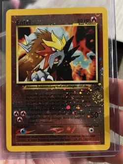 2001 Pokemon TCG Entei 34 Black Star Promo Reverse Holo FOUR Swirls 🌀SSP RARE! - Image 3
