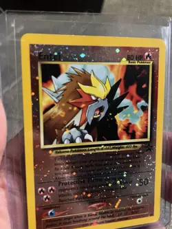 2001 Pokemon TCG Entei 34 Black Star Promo Reverse Holo FOUR Swirls 🌀SSP RARE! - Image 5