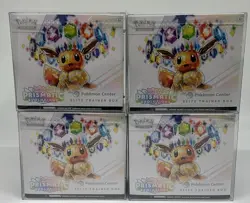 Lot of (4) Pokemon Center Exclusive Prismatic Evolutions PC Elite Trainer Boxes - Image 1