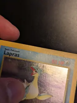 Pokemon TCG Lapras Fossil Holo Unlimited Rare Card 10/62 - Image 3