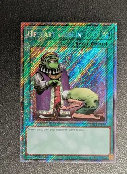 Upstart Goblin Platinum Secret Rare RA03-EN096 Yu-Gi-Oh Bonanza Mint!! - Image 1