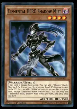 Elemental HERO Shadow Mist LEHD-ENA15/LEHD-ENA15 1st Edition LP - Image 1
