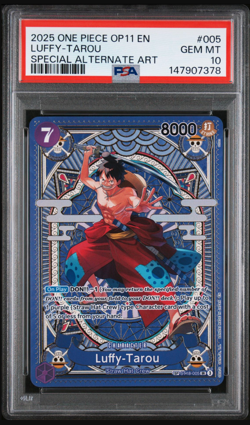 2025 ONE PIECE - LUFFY-TAROU - ST18-005 - OP11 SP SPECIAL ALT ART - EN - PSA 10 - Image 1