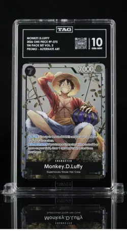 2026 One Piece Monkey D. Luffy #P-075 Tin Pack Set Vol.2 Promo Card TAG 10 💎 - Image 1