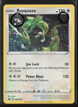 Rayquaza Promo SWSH: Sword & Shield Promo Cards SWSH029 NM Pokemon Double Swirl - Image 1