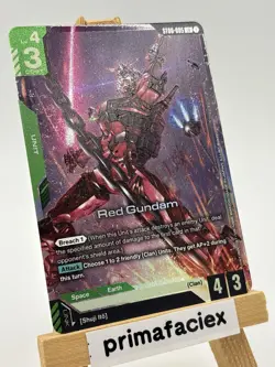 Gundam Card - Red Gundam - ST06-005 LR (alternate art) - Image 2