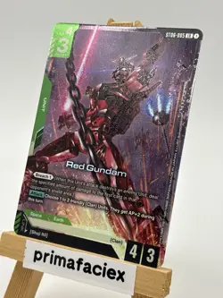 Gundam Card - Red Gundam - ST06-005 LR (alternate art) - Image 3