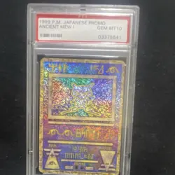 Pokemon TCG 1999 Ancient Mew Japanese Promo Holo PSA GEM MT 10 Card - Image 1