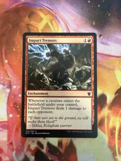 MTG Impact Tremors LP Dragons of Tarkir Magic the Gathering Card - Image 1