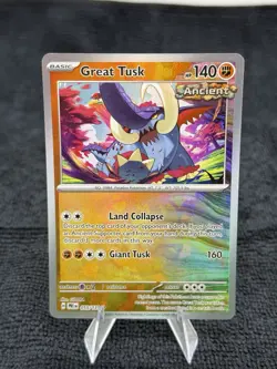 Great Tusk (Master Ball) 055/131 SV: Prismatic Evolutions Pokemon Card - Image 1