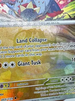 Great Tusk (Master Ball) 055/131 SV: Prismatic Evolutions Pokemon Card - Image 3