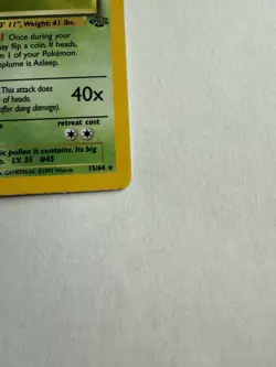 1st Edition Vileplume 15/64 Jungle 1999 Holo Rare WOTC Pokemon Card TCG - Image 5