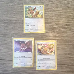 Pokemon TCG 2021 Lot Eevee SWSH095 SWSH118 SWSH127 Holo Promo Basic Cards - Image 1