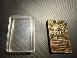 1999 Pikachu 23K Gold Plated Trading Card Burger King Limited Edition - Image 2