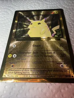 Pokemon TCG Celebrations Pikachu Gold Metal Card 58/102 - Image 4