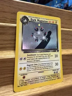 Pokemon Dark Magneton Team Rocket Holo Rare Card 11/82 60 HP Stage 1 - Image 4