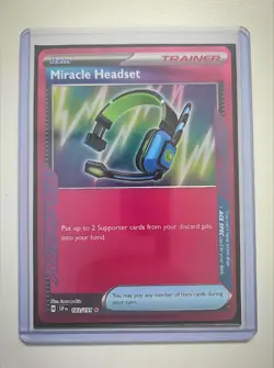 Miracle Headset 183/191 Surging Sparks ACE SPEC Rare Pokemon TCG Card NM - Image 1