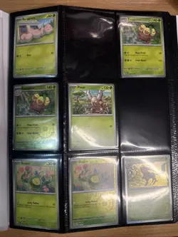 Prismatic Evolutions Binder With Cards Incomplete. Some EX All Sleeved - Image 2