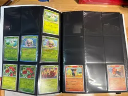 Prismatic Evolutions Binder With Cards Incomplete. Some EX All Sleeved - Image 3
