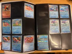 Prismatic Evolutions Binder With Cards Incomplete. Some EX All Sleeved - Image 4