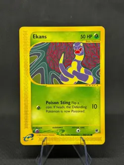 Ekans 108/165 2002 Expedition Pokemon Card TCG WOTC Vintage Nintendo - MP - Image 1