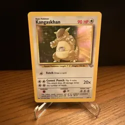 Jungle #05/64 Kangaskhan Holo Rare Pokemon Card MP - Image 1