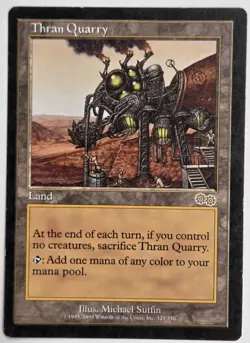 MTG Thran Quarry Urza's Saga Magic the Gathering Rare Land 1998 - Image 1
