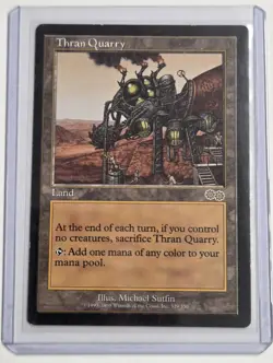 MTG Thran Quarry Urza's Saga Magic the Gathering Rare Land 1998 - Image 3