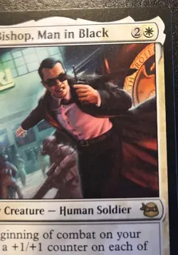 Agent Bishop, Man In Black 0002 Rare Teenage Mutant Ninja Turtles MTG - Image 3
