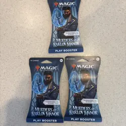 Magic The Gathering MTG Murders At Karlov Manor Play Booster Pack Lot 3 New - Image 1