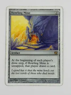 9th Edition MTG Howling Mine Magic MP - Image 1