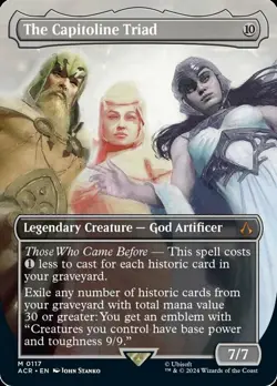 MTG The Capitoline Triad - Foil - Borderless, Universes Beyond: Assassin's Creed - Image 1