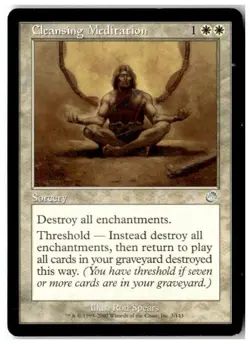 MTG Cleansing Meditation - Torment Heavily Played English - Image 1