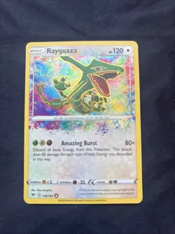 Pokemon TCG Rayquaza 138 Vivid Voltage Rare Card in NM Condition - Image 1