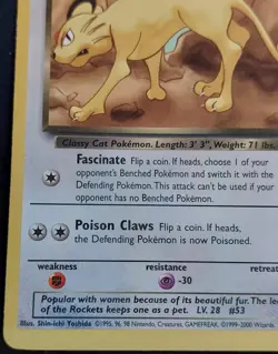 Pokemon tcg Dark Persian Uncommon Unlimited Team Rocket 42/82 LP - Image 3